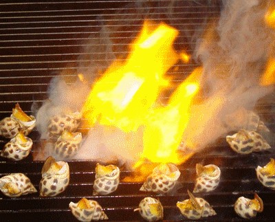 Ốc hương nướng