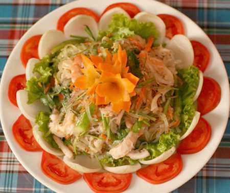 Salad miến tôm thái