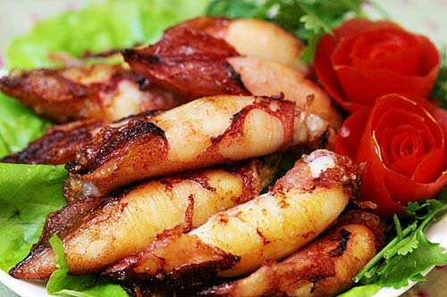 Mực trứng nướng mọi